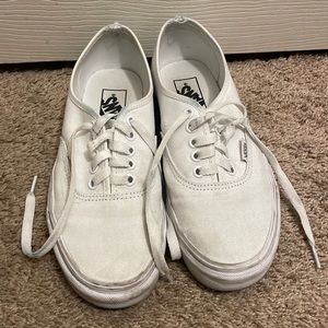 White Vans Authentic Shoe Women’s Size 8.5